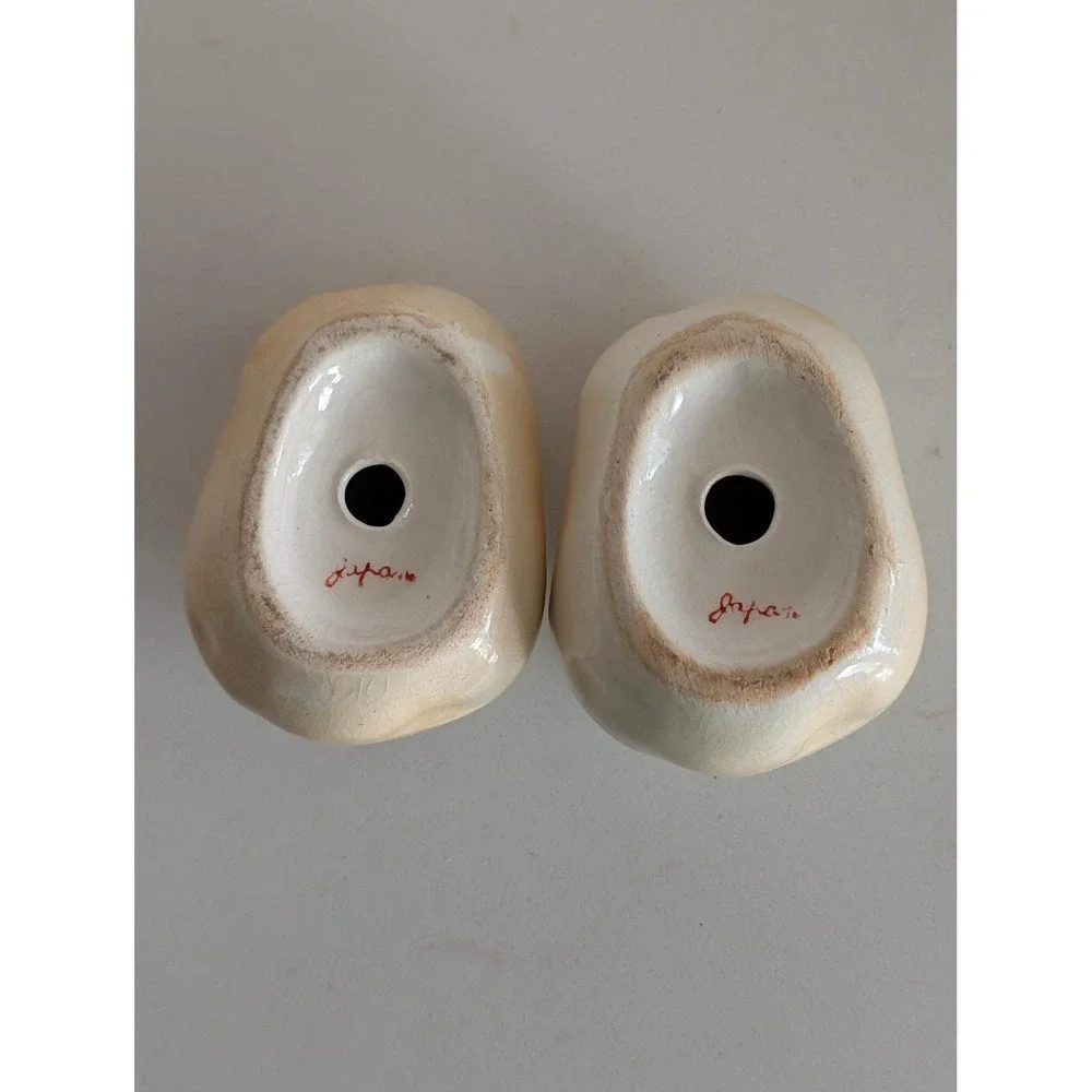 Vintage Ceramic Potato Salt and Pepper Shakers Set Japan Mid Century Kitsch